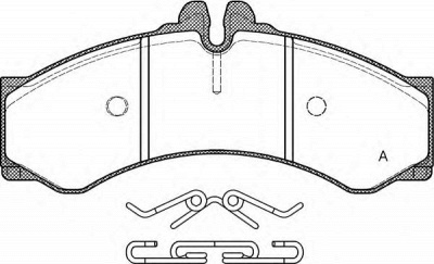 OPEN PARTS bpa061400 -  Комплект тормозных колодок, дисковый тормоз